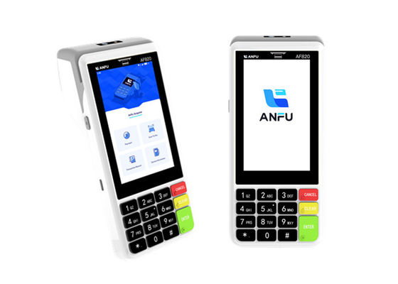 ANFU AF820 Εφοδιασμένο με συσκευή POS Android 13 με σαρωτή κώδικα 4G / ασύρματο / WIFI φορητό σύστημα POS κινητής τηλεφωνίας